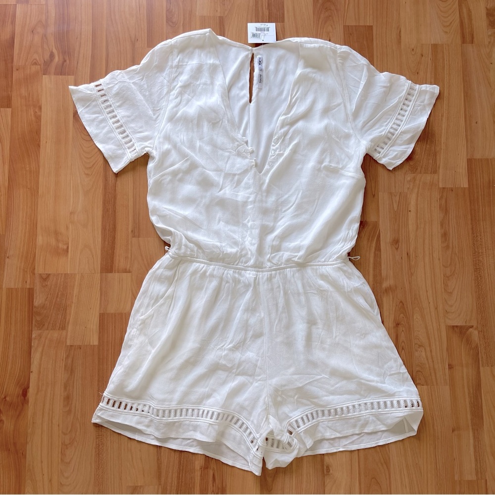 Fraiche by J Ivory Rayon Romper Size L